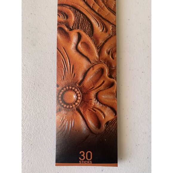Gonesh Incense Sticks Saddle Up Tooled Leather Fragrance Air Freshener 30 Sticks - Picture 3 of 4